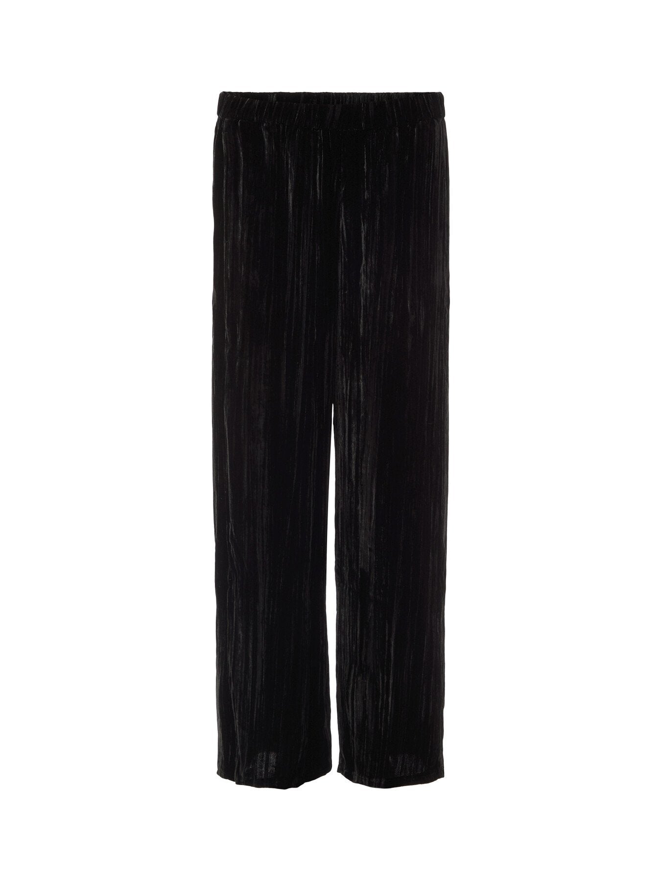 Crushed Velvet Wide-Leg Pant