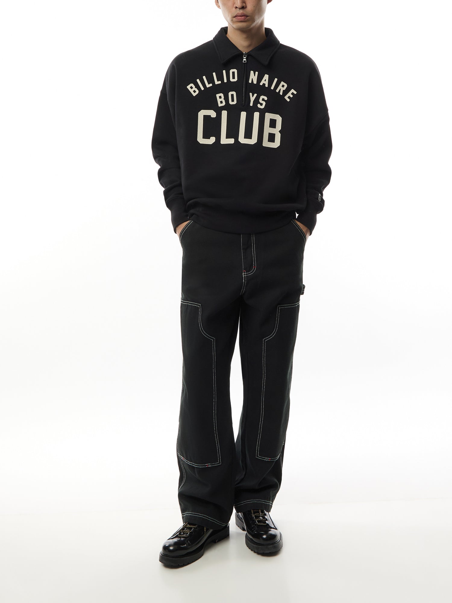 Collared Quarter Zip Sweatshirt