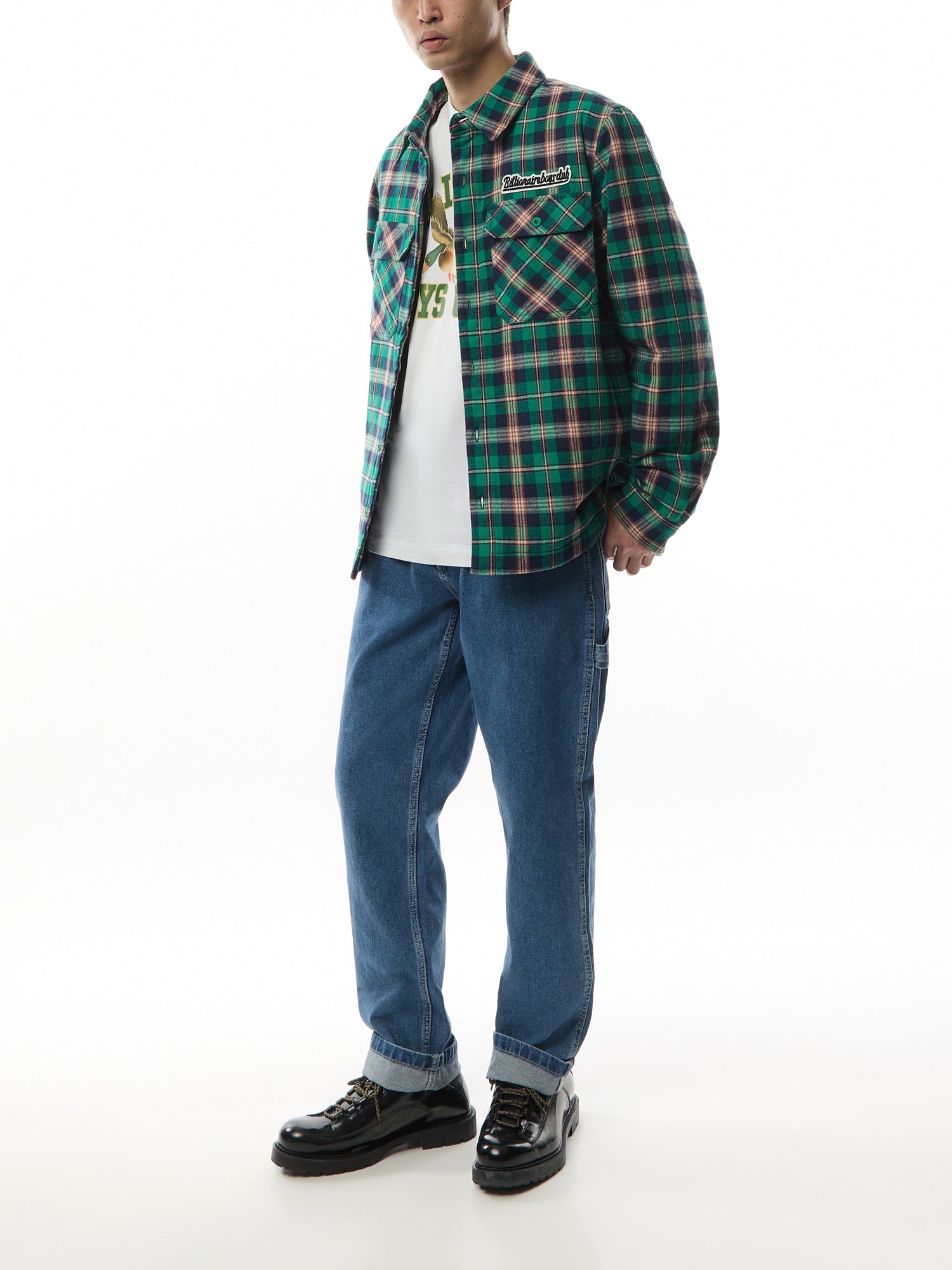 Padded Check Overshirt