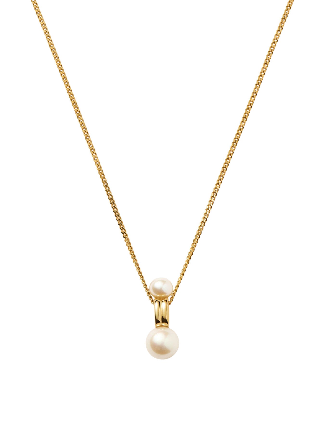 Pearl Ridge Pendant Chain Necklace