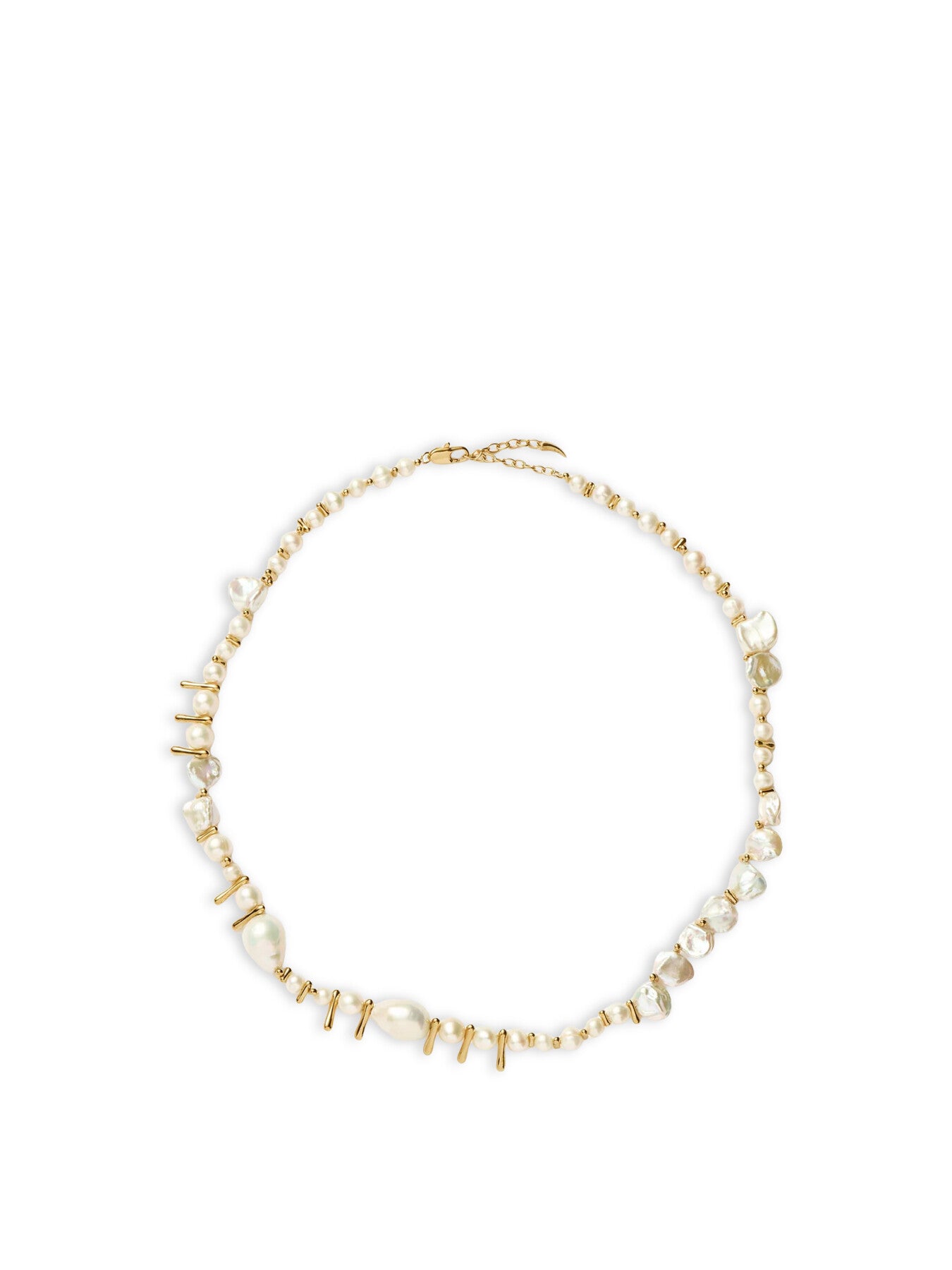 Mixed Pearl Statement Beaded Necklace