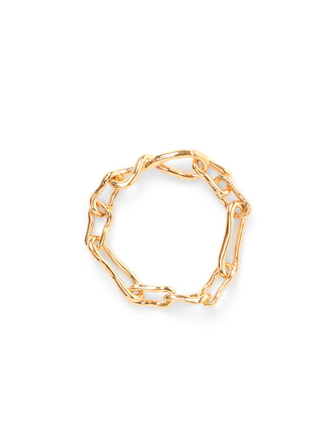Molten Twisted Infinity Chain Bracelet