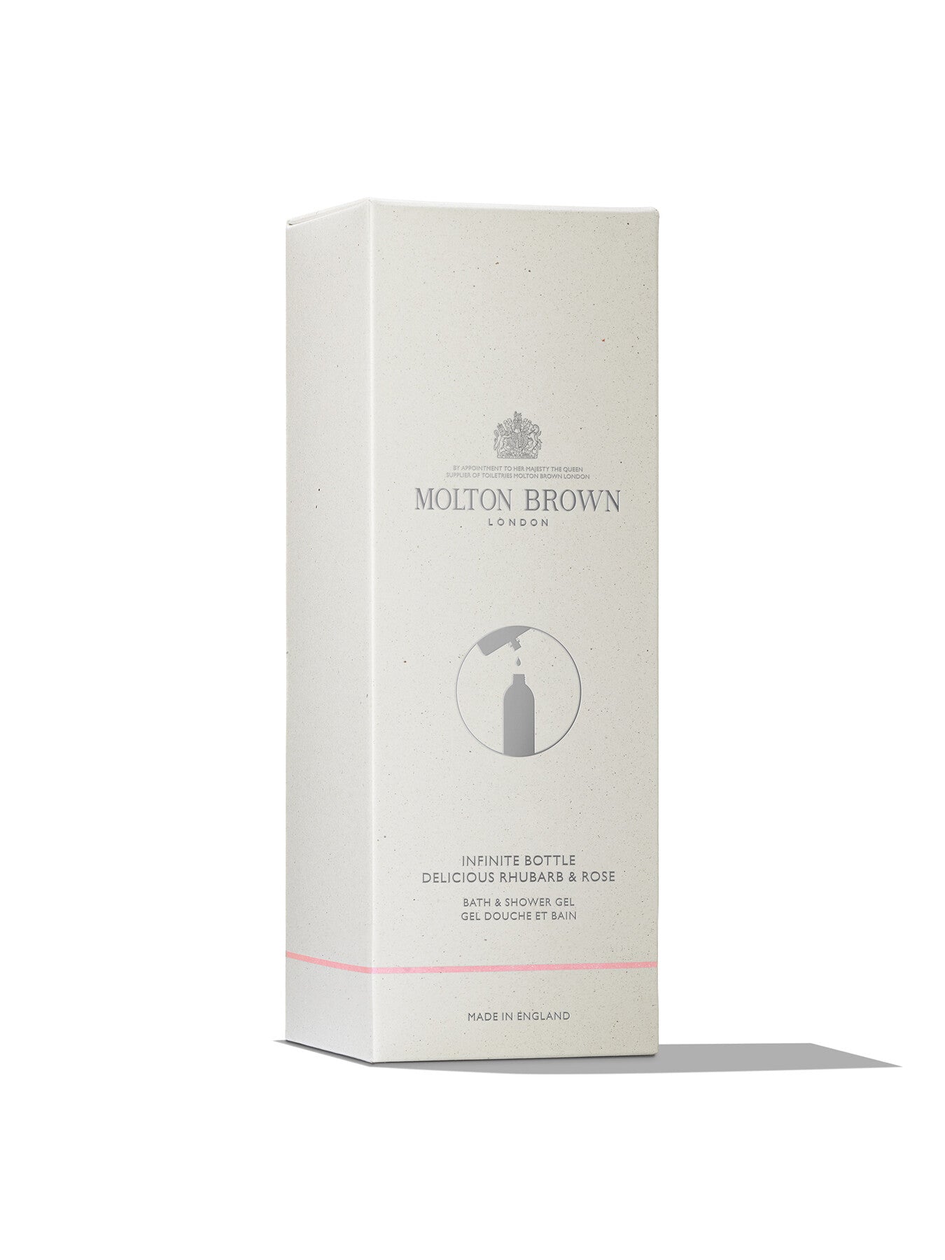 Infinite Bottle Delicious Rhubarb Rose Bath Shower Gel 400ml