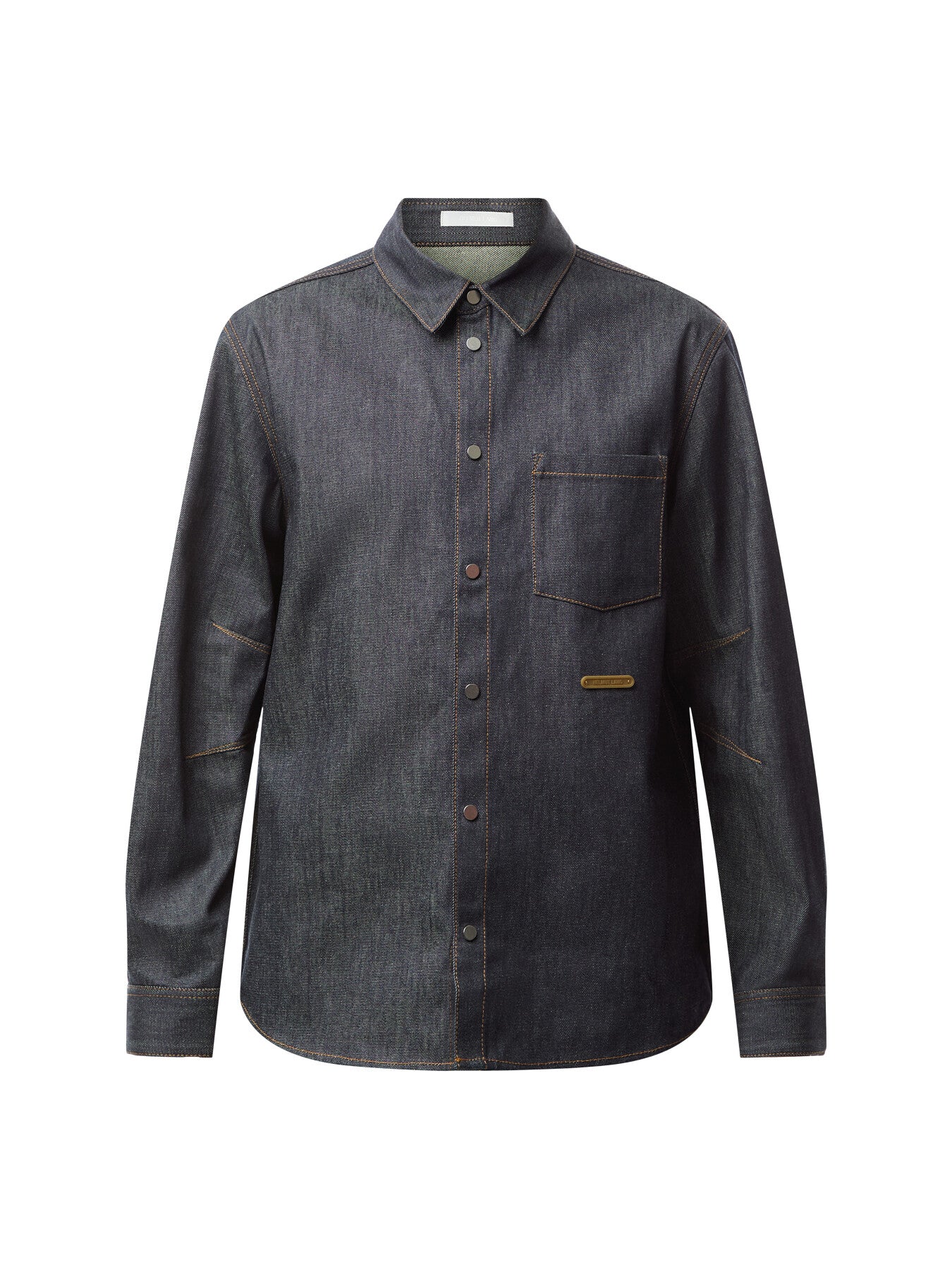 Curved Classic Denim Shirt