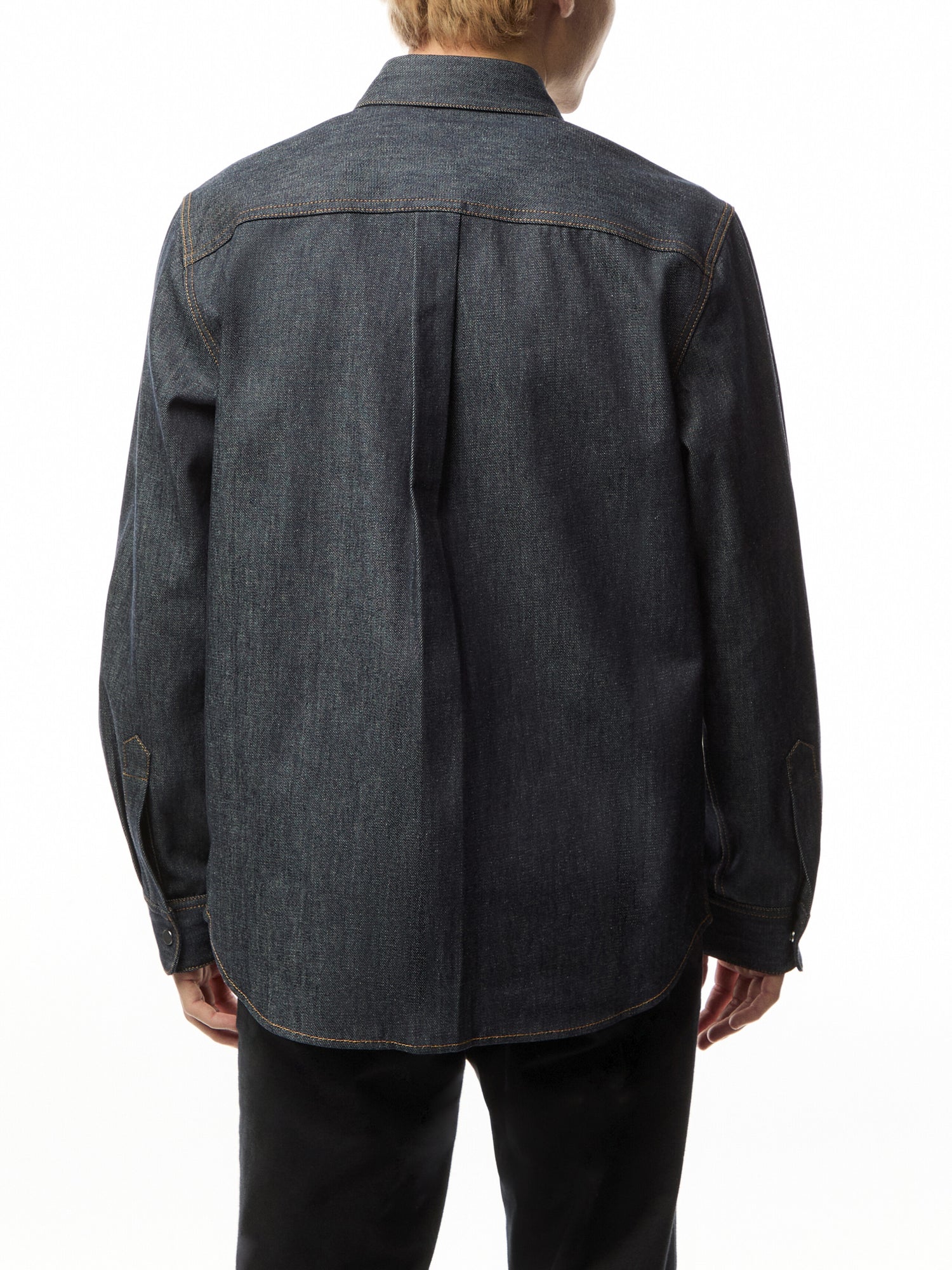 Curved Classic Denim Shirt