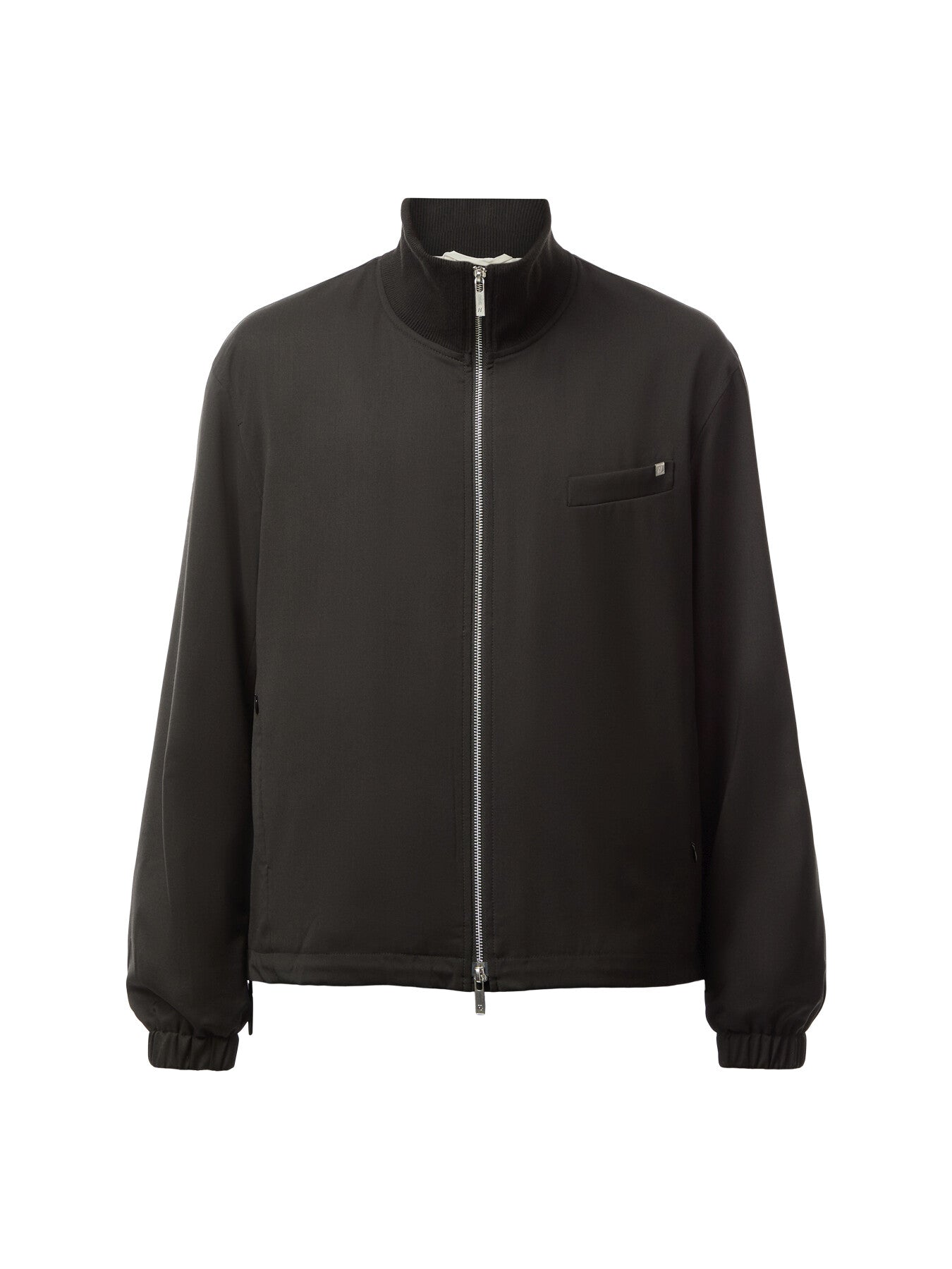 Relaxed Wool Bomber Jacket