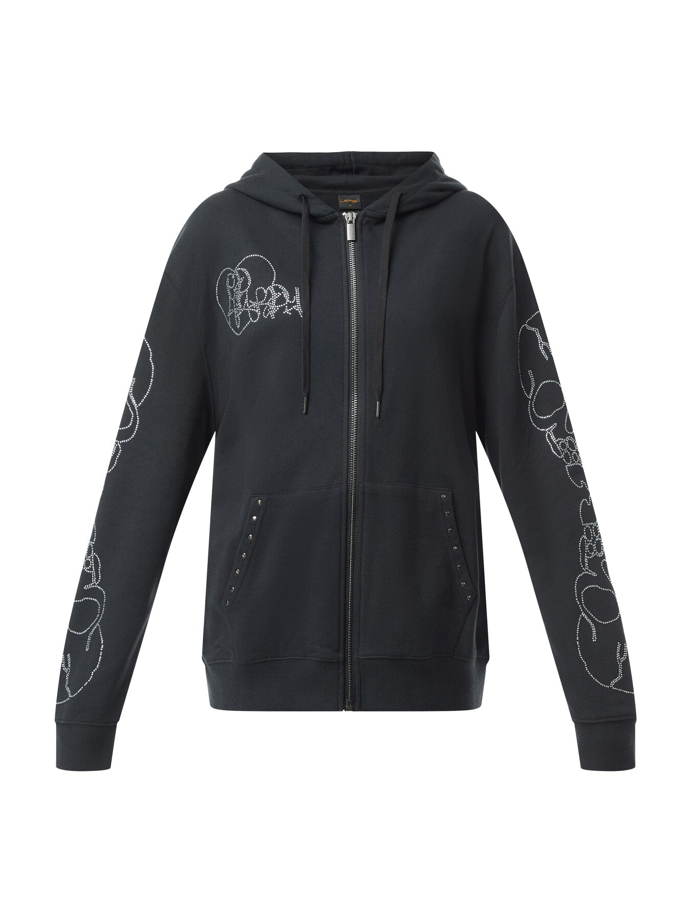 Crystal Skull Relaxed Zip Thru Hoodie