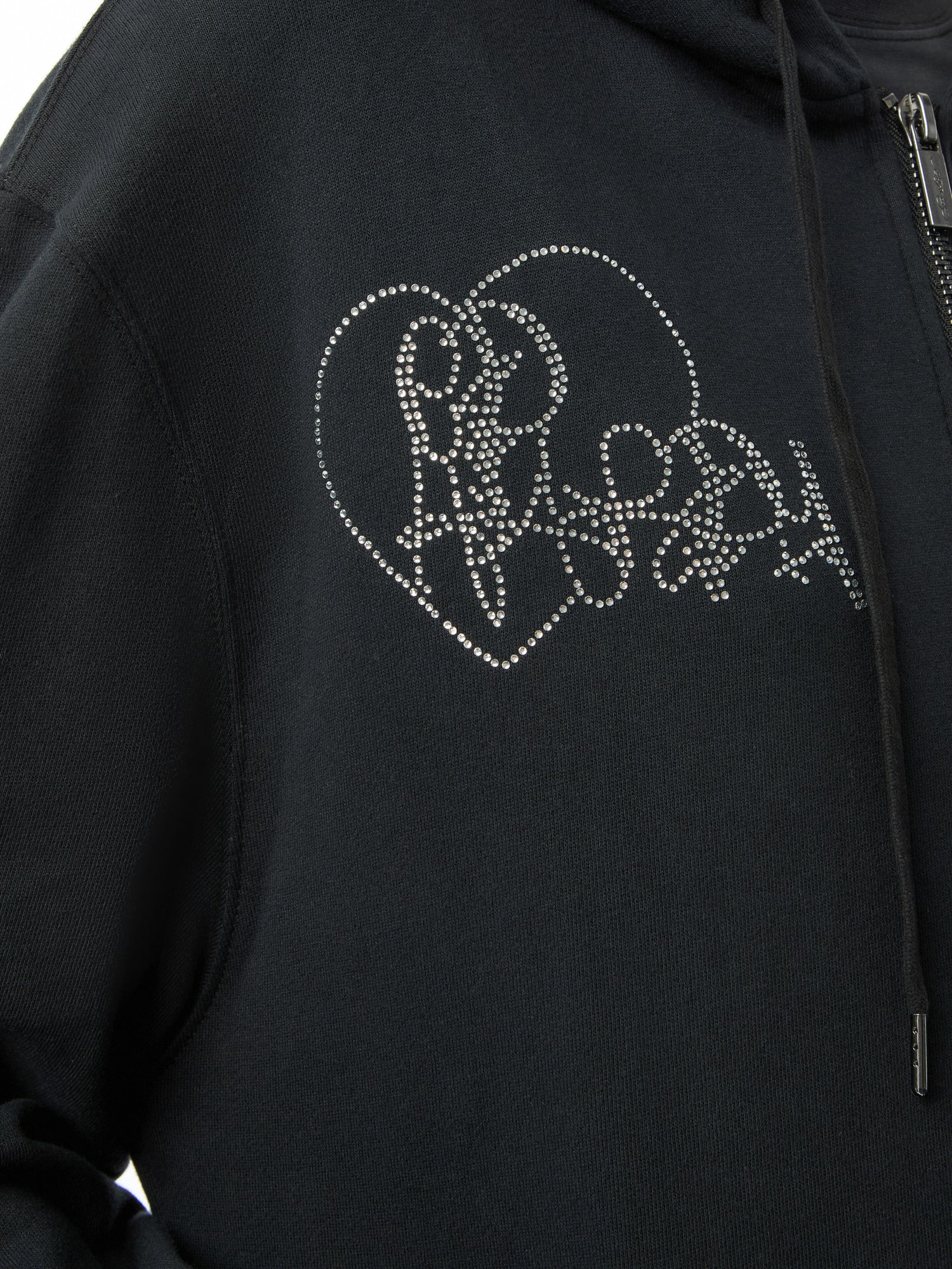Crystal Skull Relaxed Zip Thru Hoodie