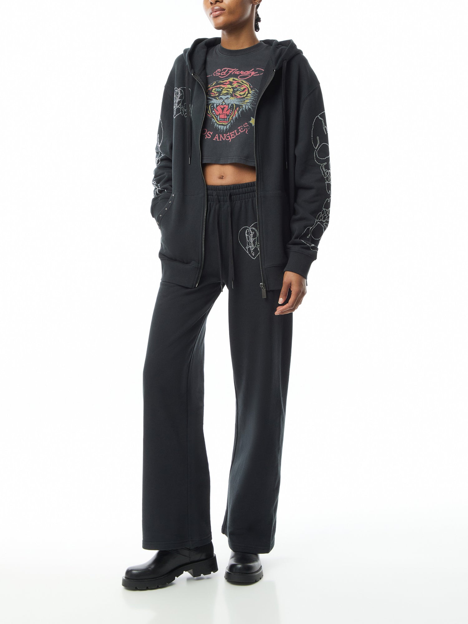 Crystal Skull Relaxed Joggers Pants