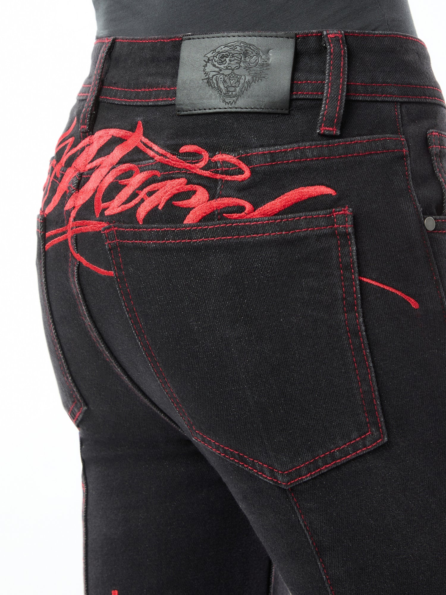 Rouge Hearts Flared Jeans