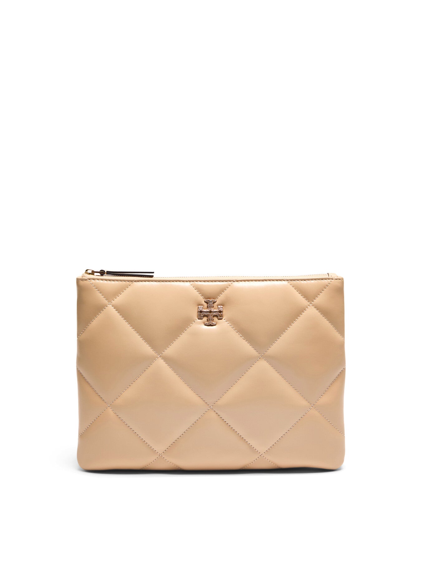 Kira Pave Logo Diamond Quilt Pouch