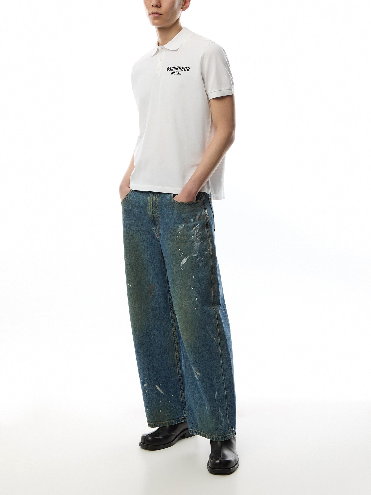 Dyed Tennis Fit Dsquared2 Milano Polo