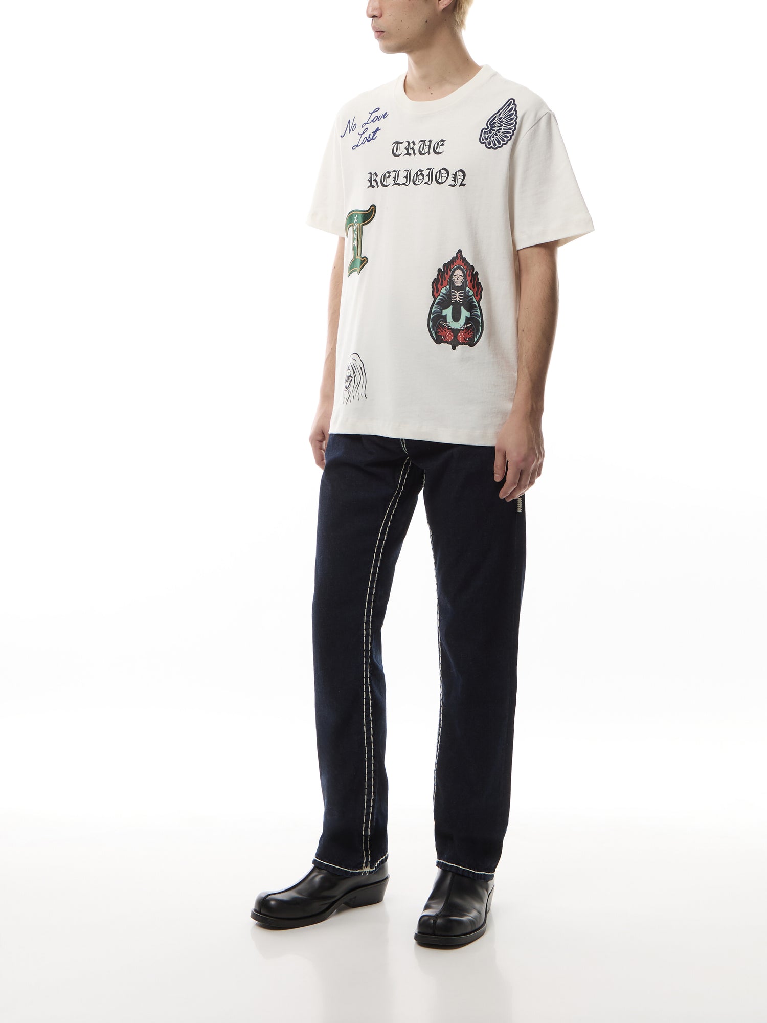 Ricky Super Stitch Straight Jeans 34 Inches