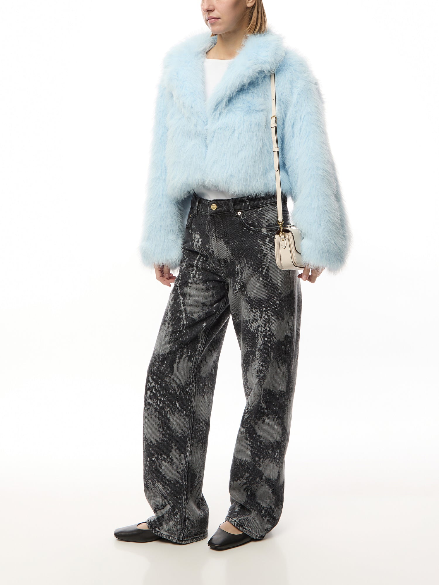 Paris Cropped Faux Fur Jacket