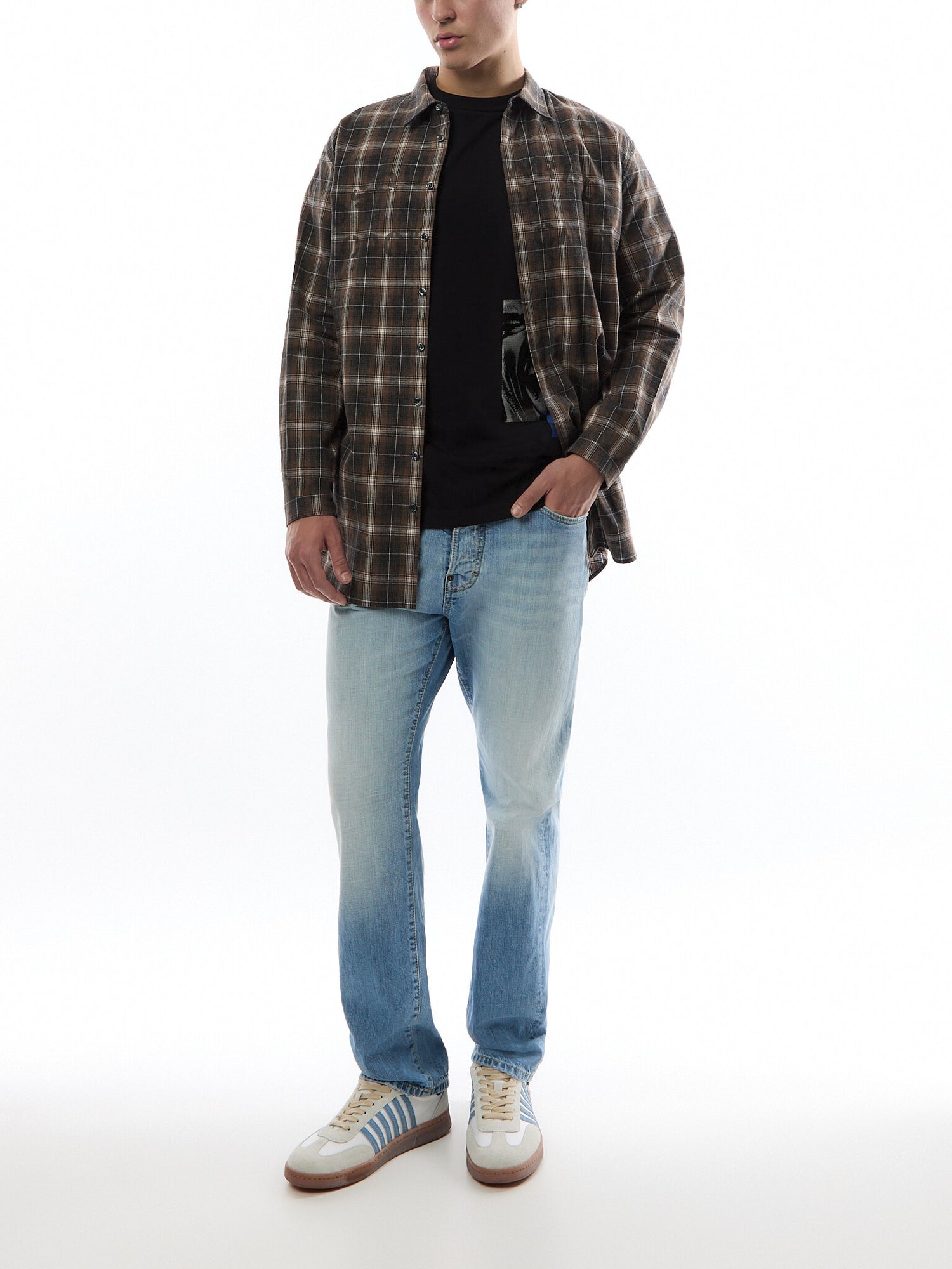 Wash Loose Fit D2 Milano Long Sleeve T-Shirt