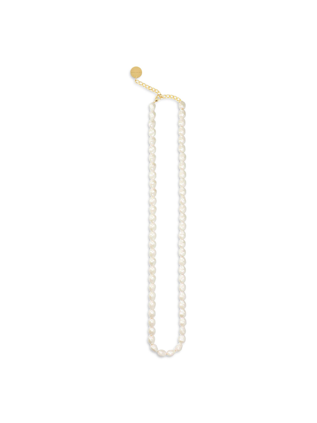 Organic Pearl Long Necklace