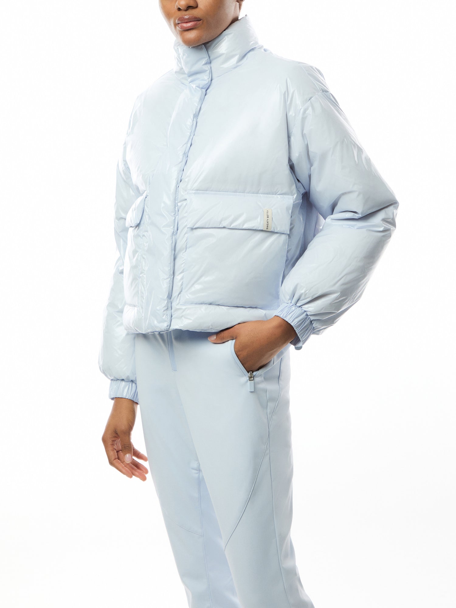 Shine Cropped Ski Puffer Jacket