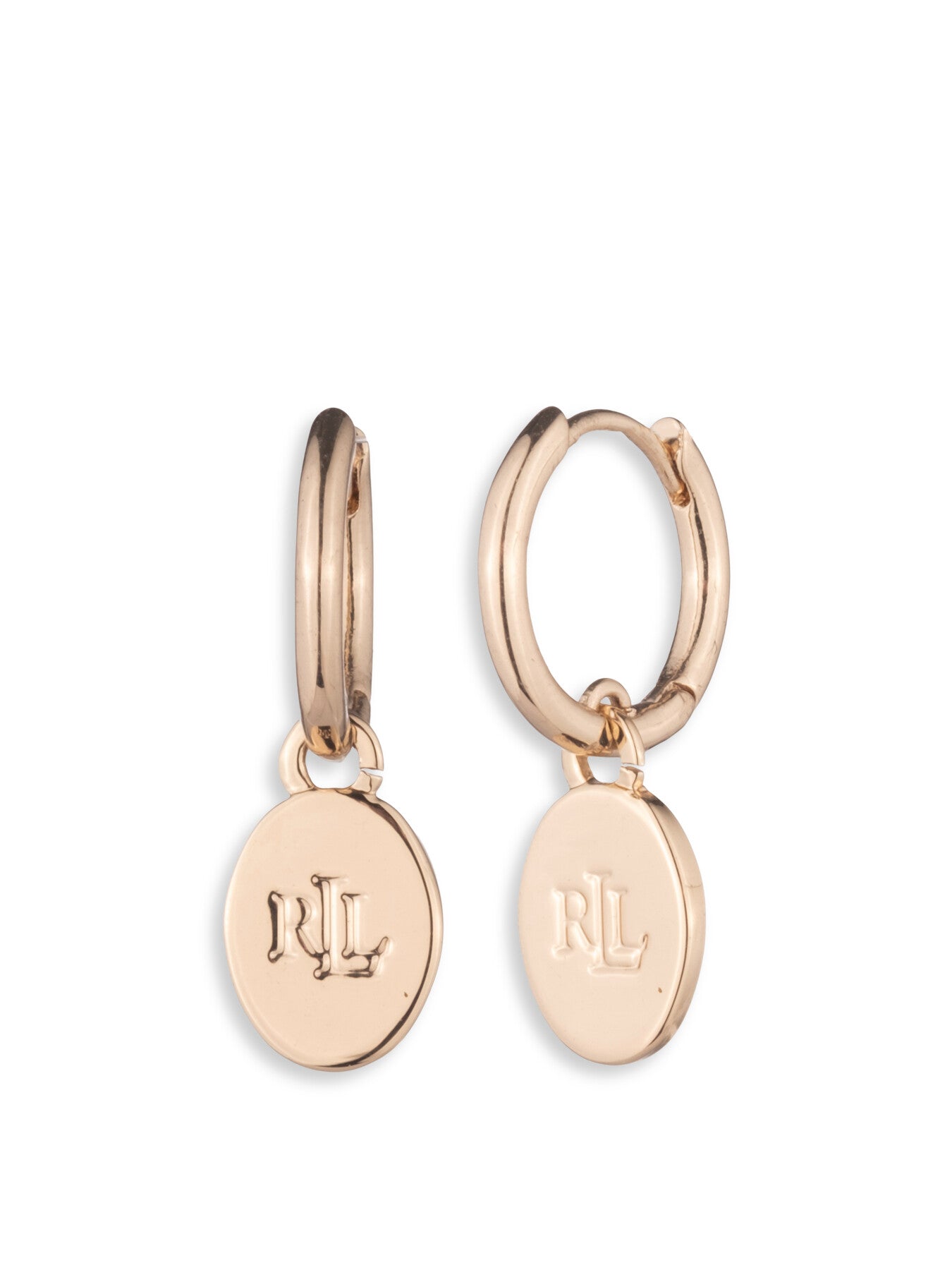 Logo Drop Huggie Earrings