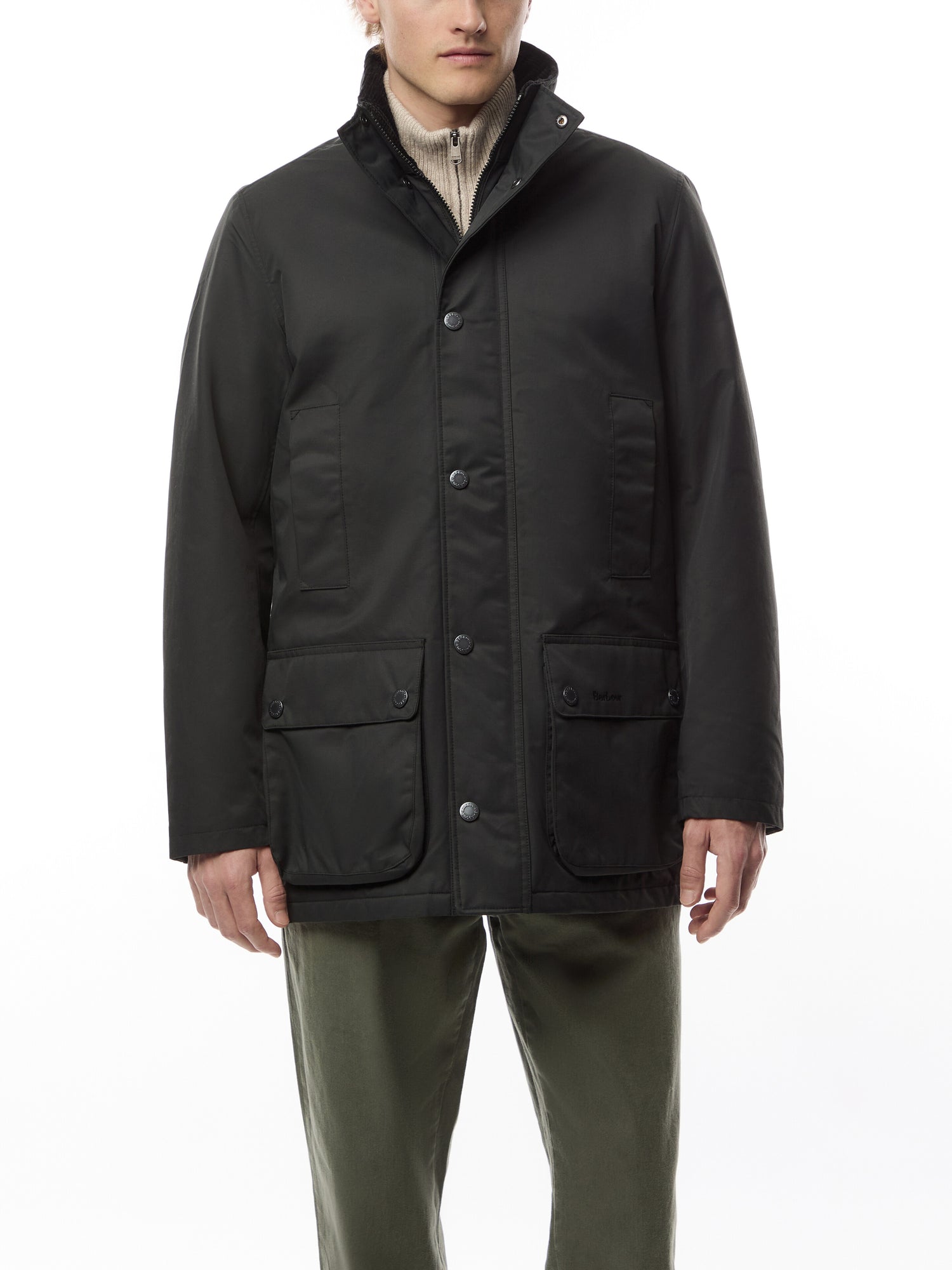 Modern Border Showerproof Mac Coat