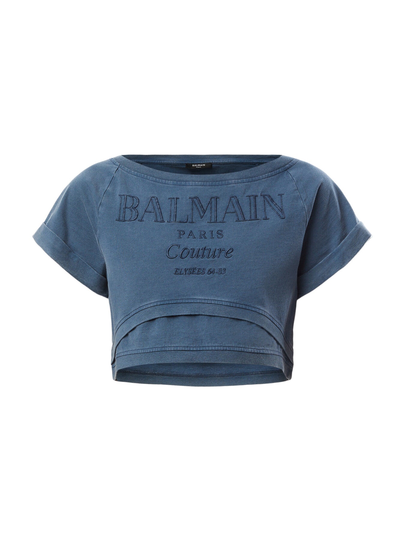 Embroidered Double Collar T-Shirt