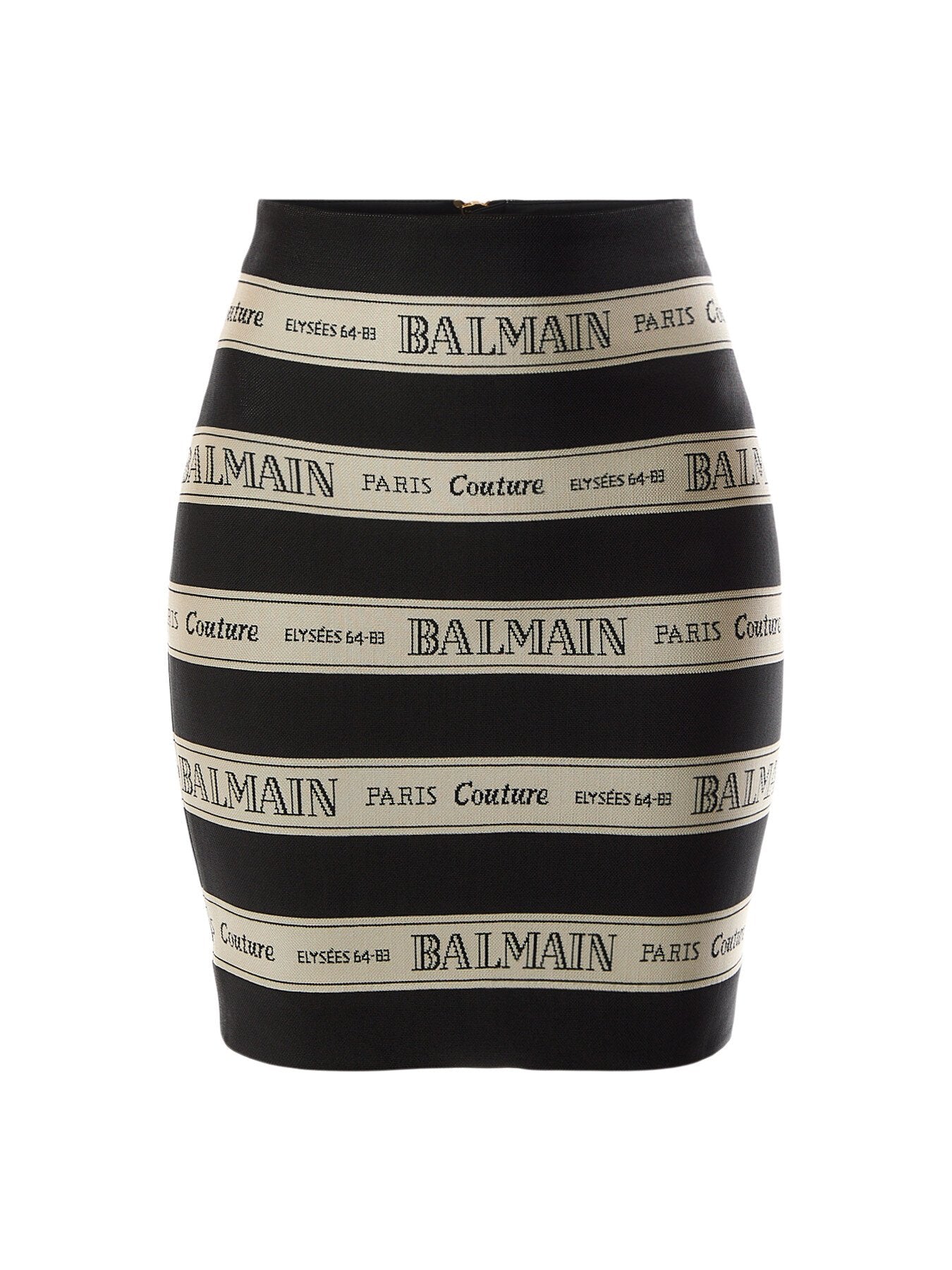 Halterneck Dress with Balmain Ribbon Motif