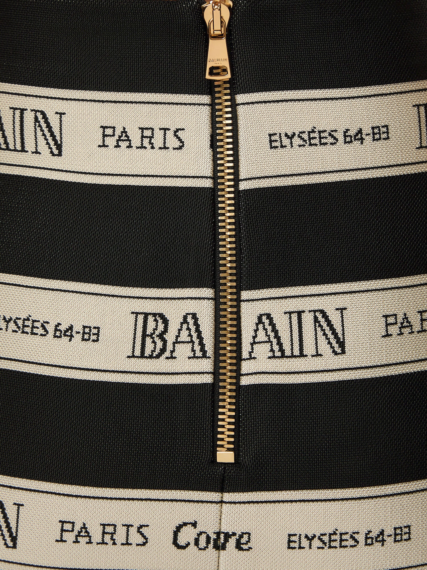 Halterneck Dress with Balmain Ribbon Motif
