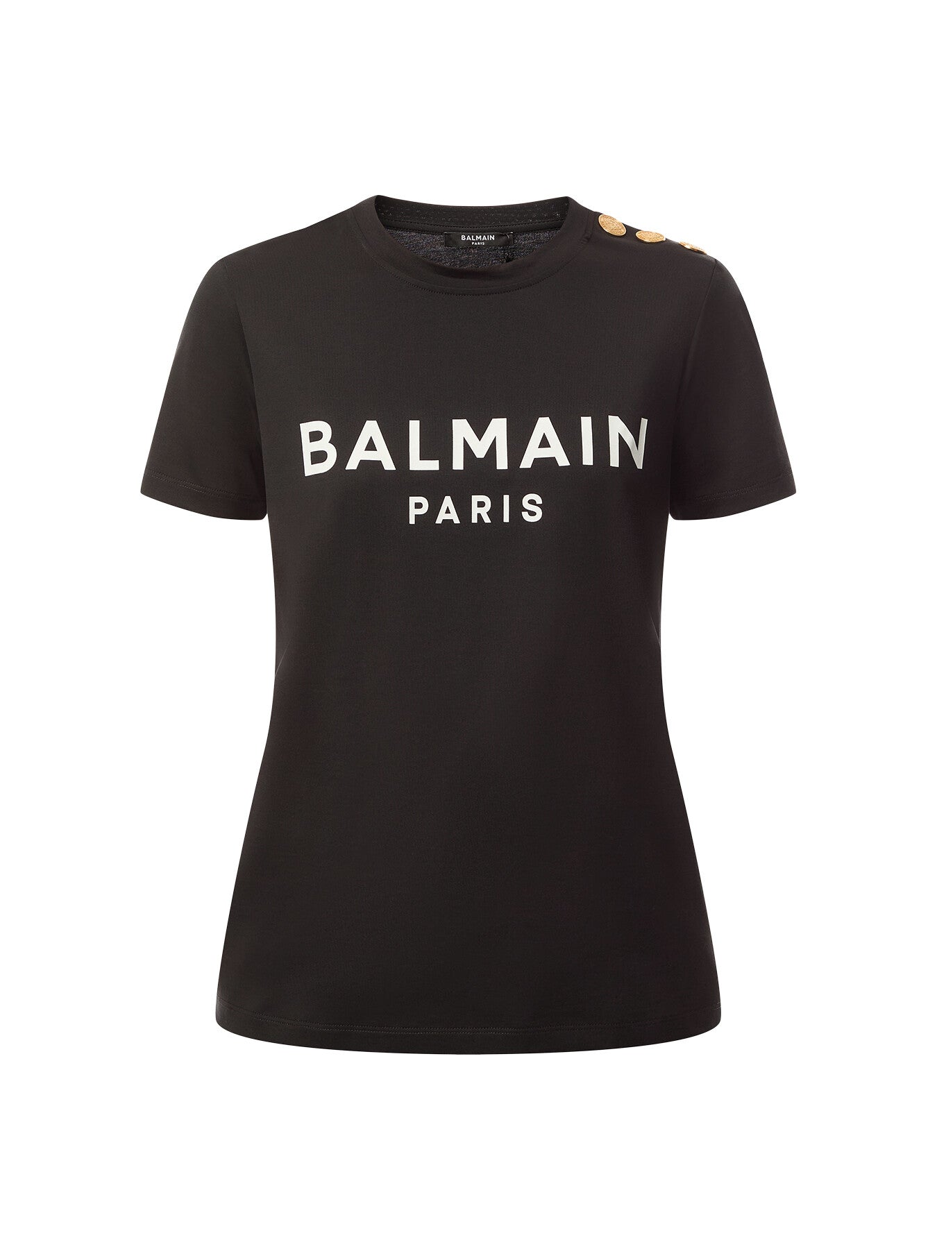 3 Buttons Printed Balmain T-Shirt