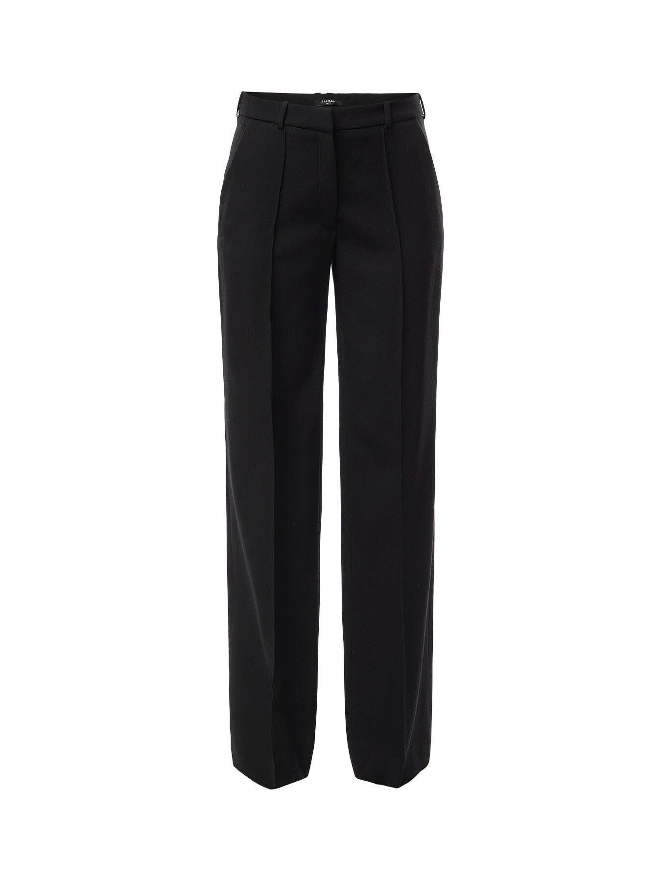 2 Pockets Tailored Satin Pants
