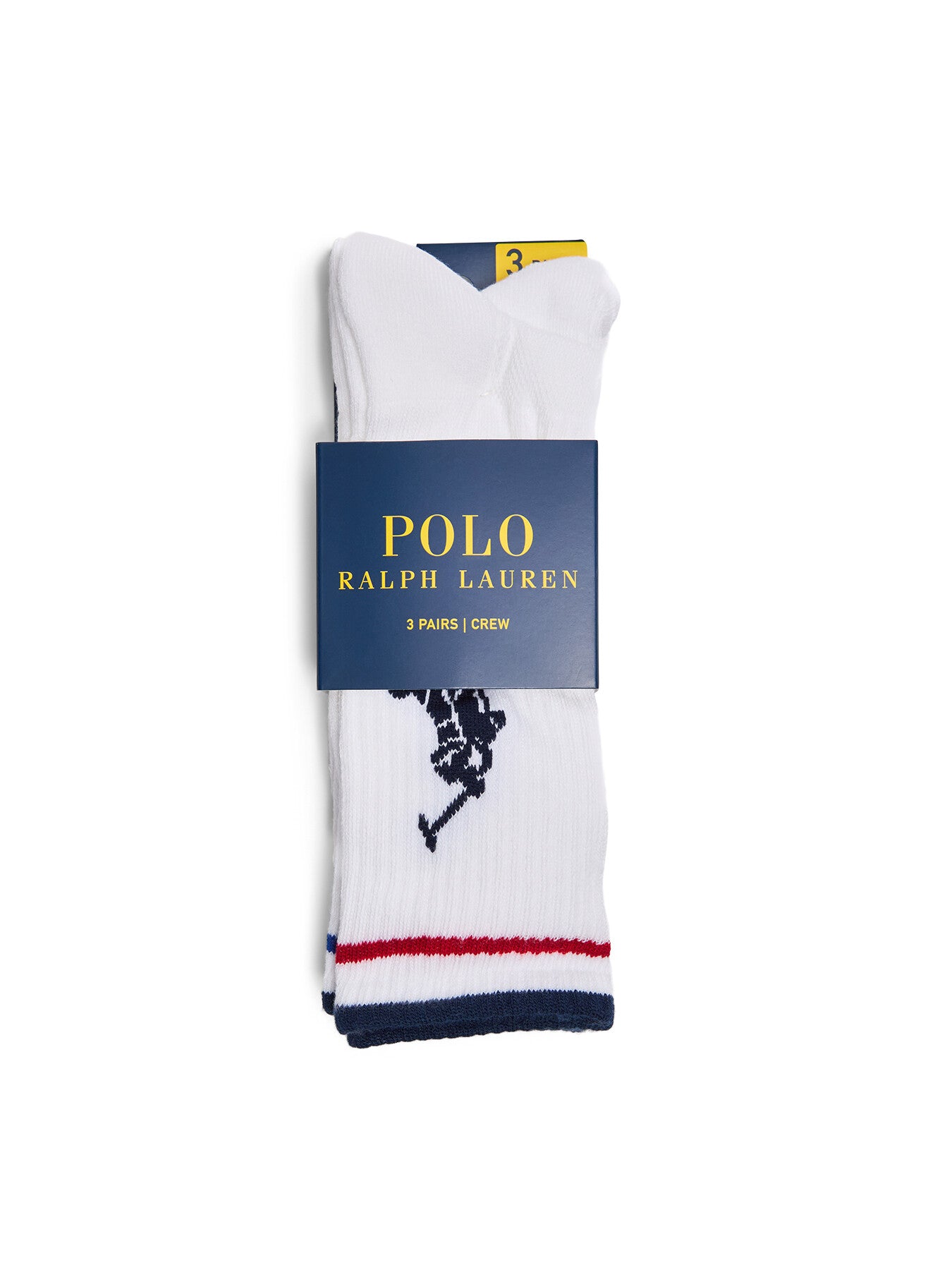Three Pack Big Pony Athletic Crew Socks