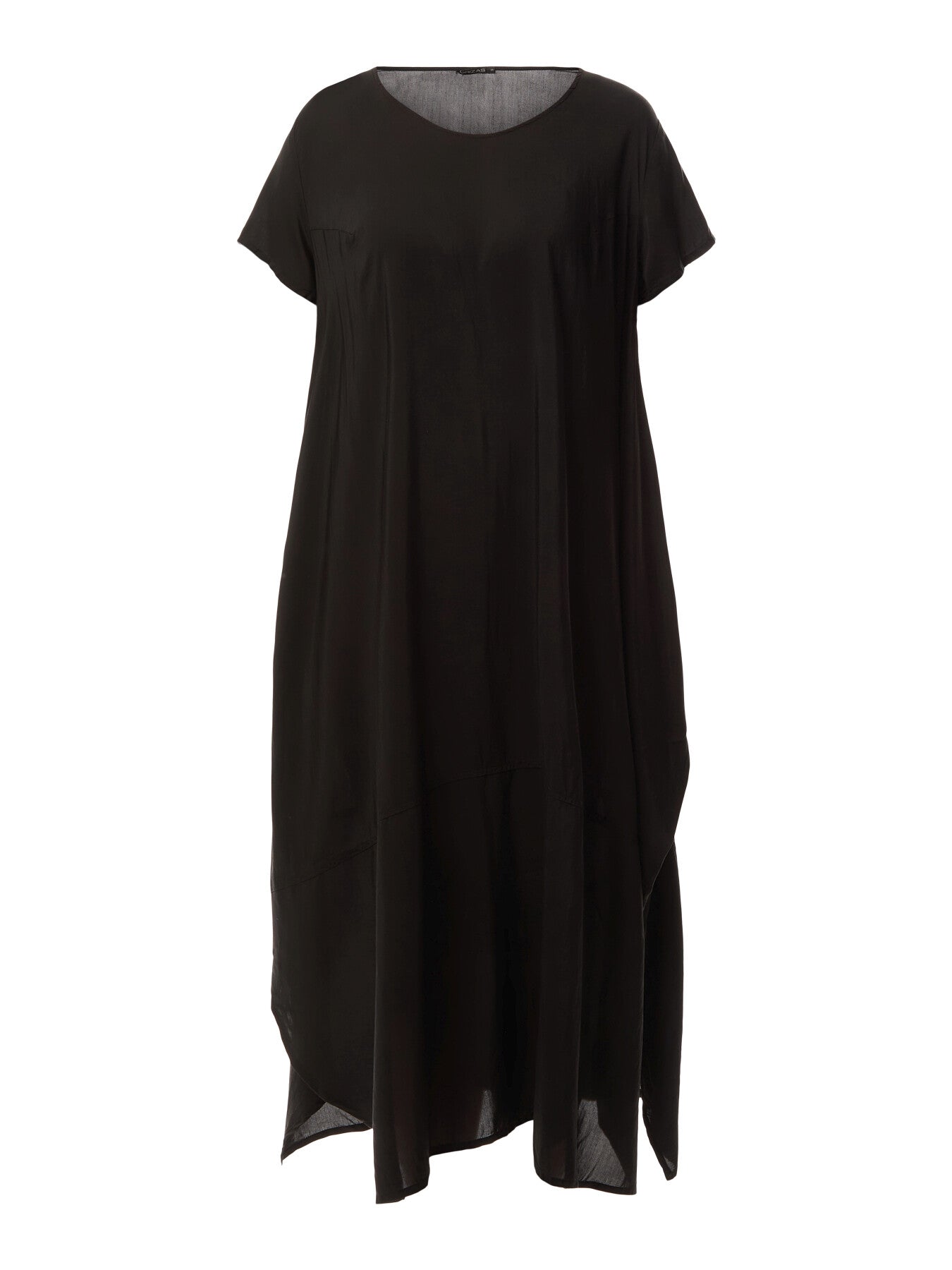 Round Neck Short Sleeve Dress Bubble Hem