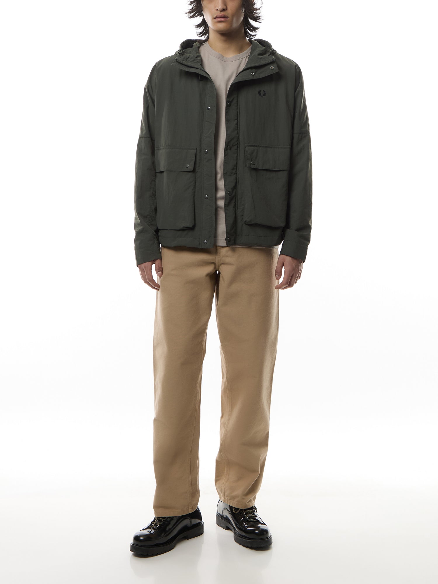 Cropped Fishing Parka Jacket