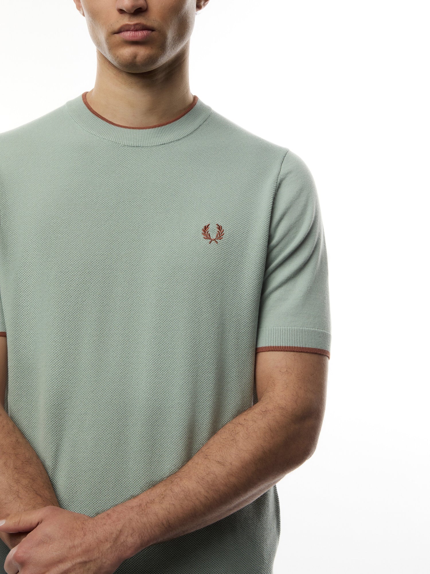 Texture Front Knitted T Shirt