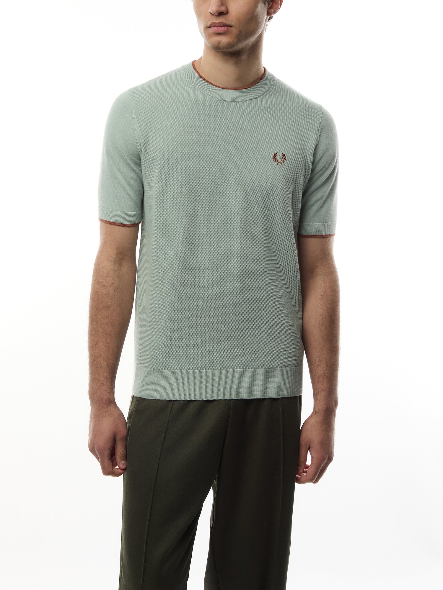 Texture Front Knitted T Shirt