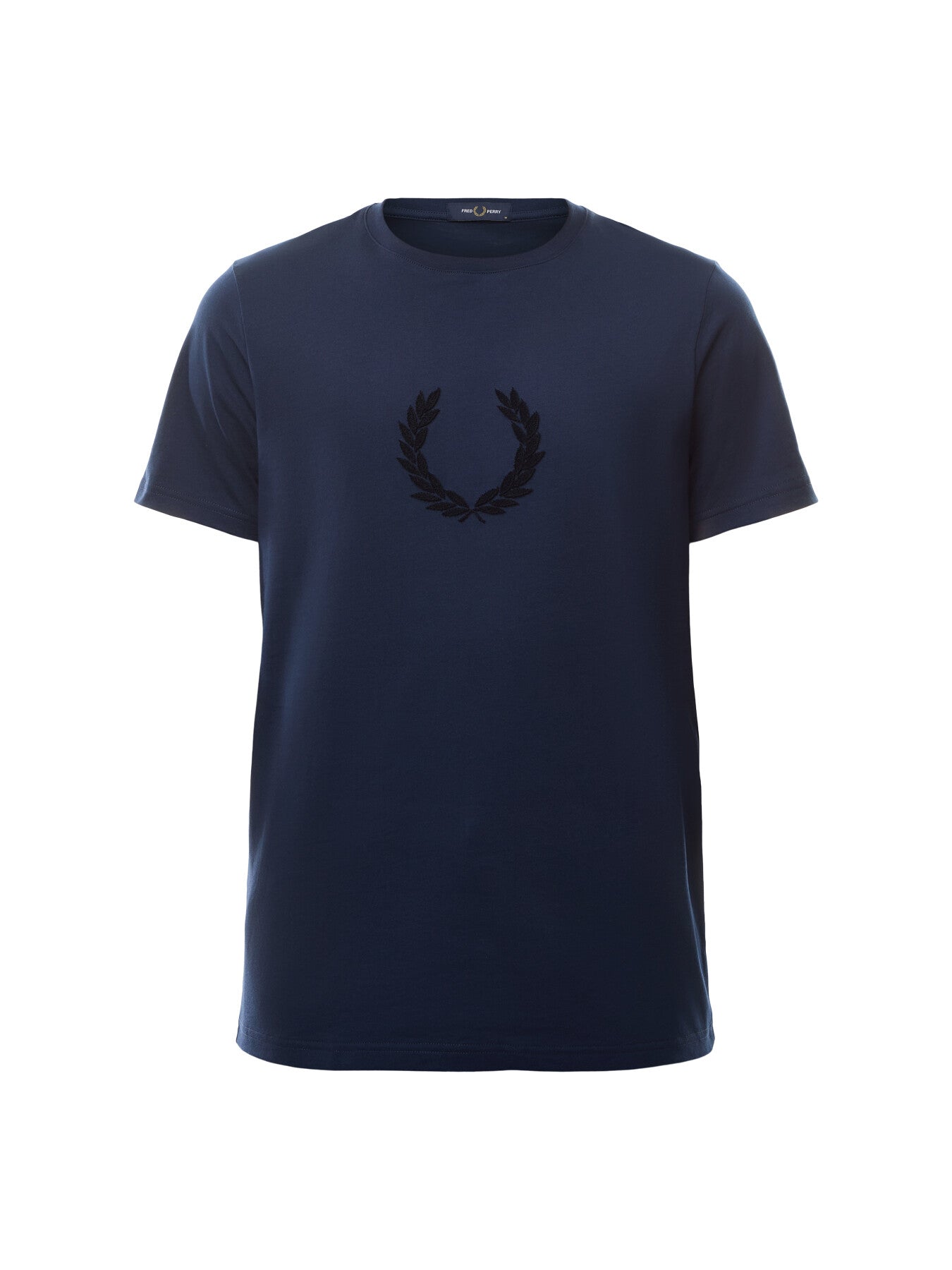 Textured Laurel Wreath Logo T Shirt