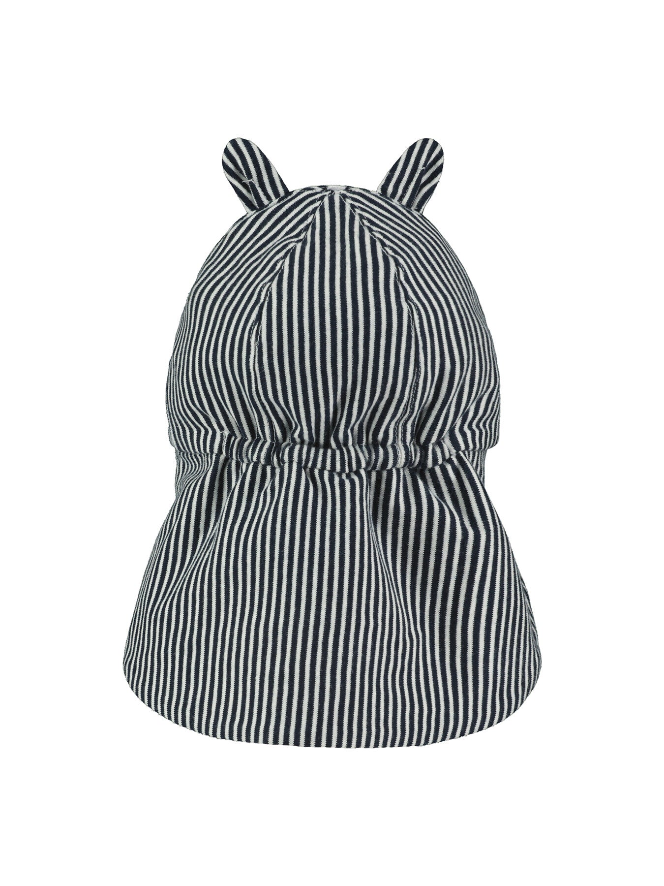 Finn Navy Striped Sun Cap With Ears