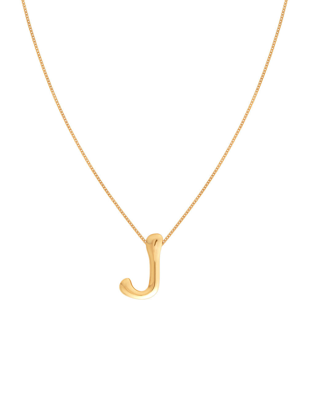 Initial Bold Pendant Necklace