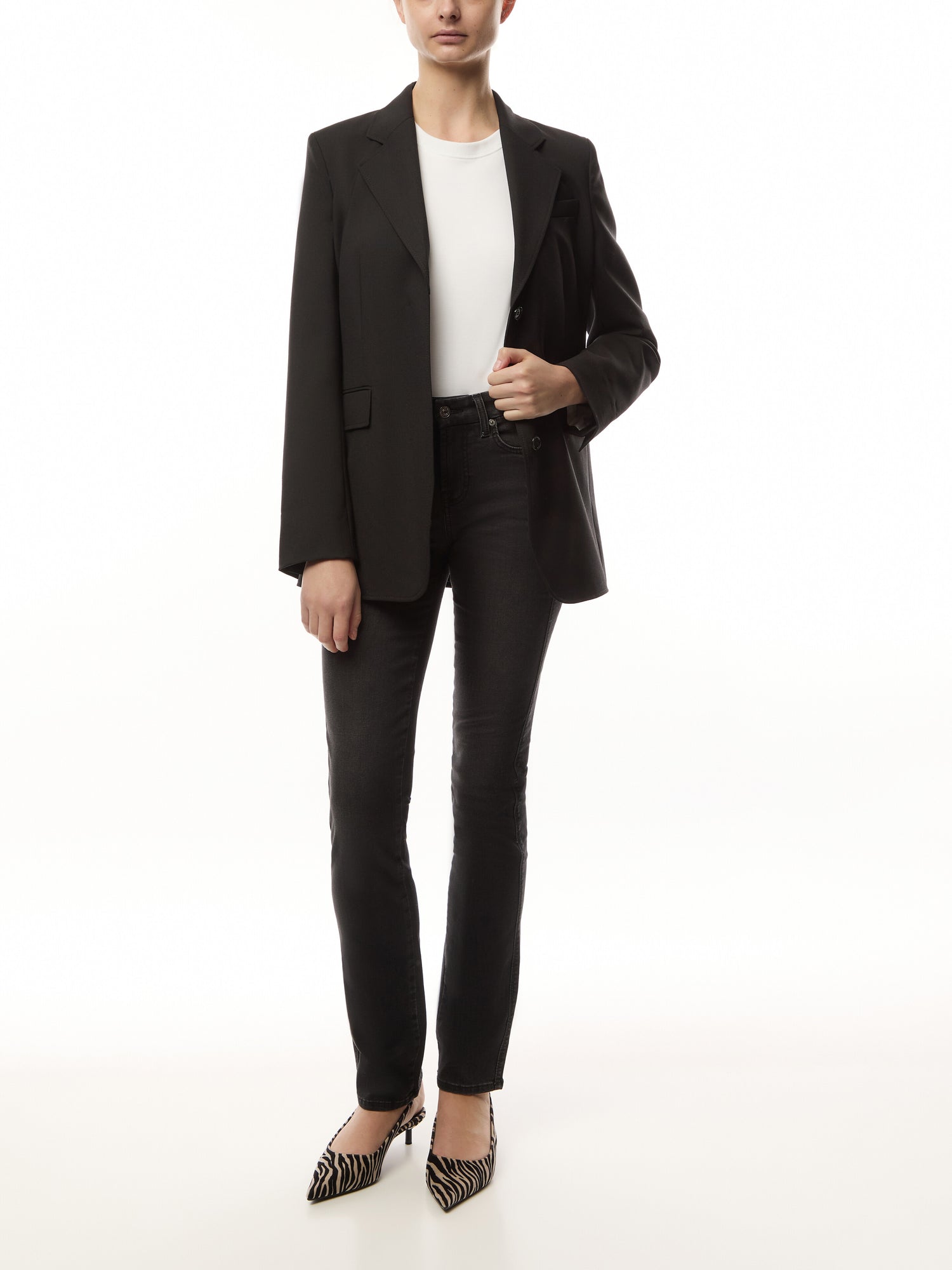 Kimmie Straight Jeans Black Beauty