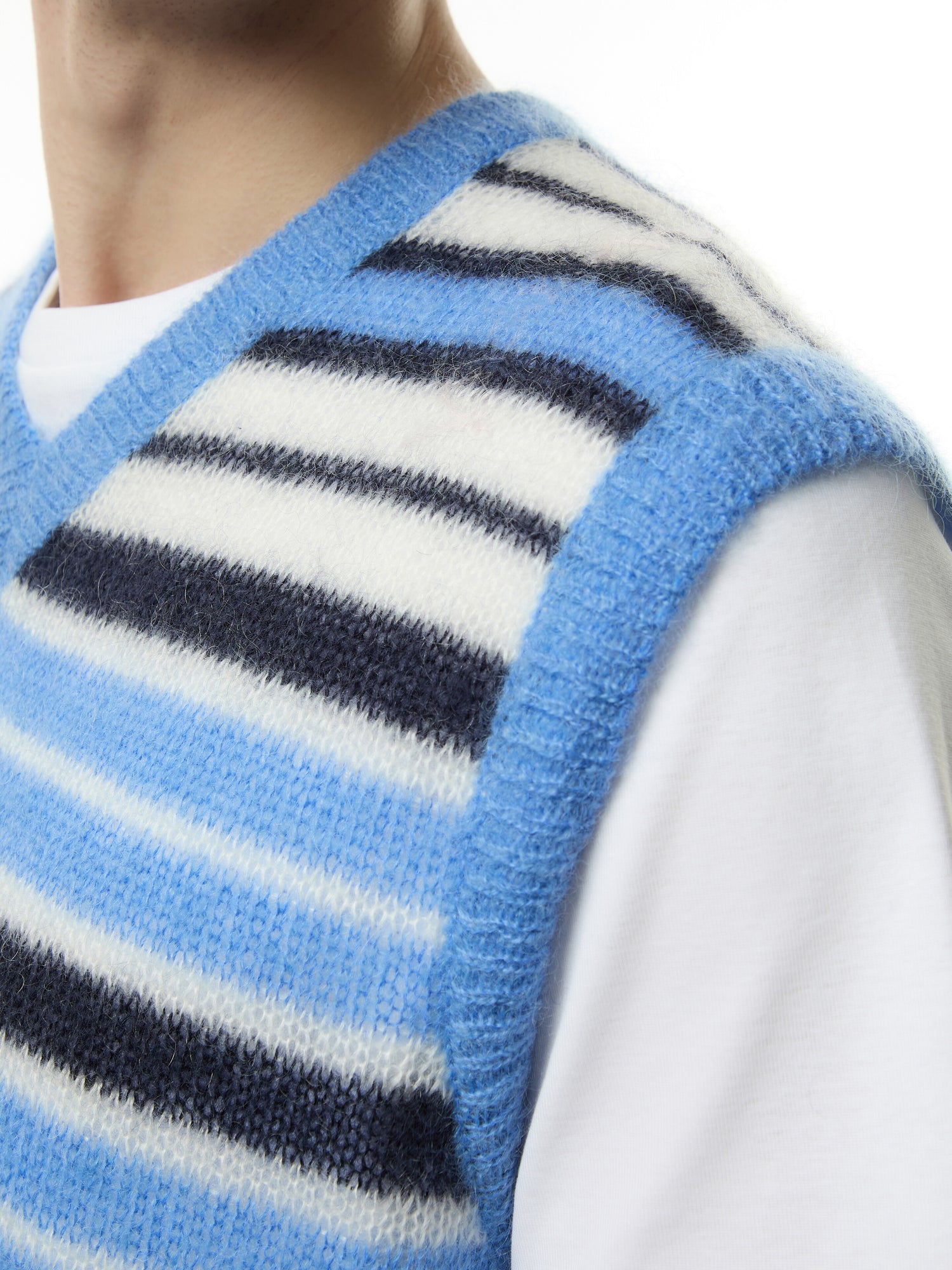 Mohair Vneck Sleveless Knit