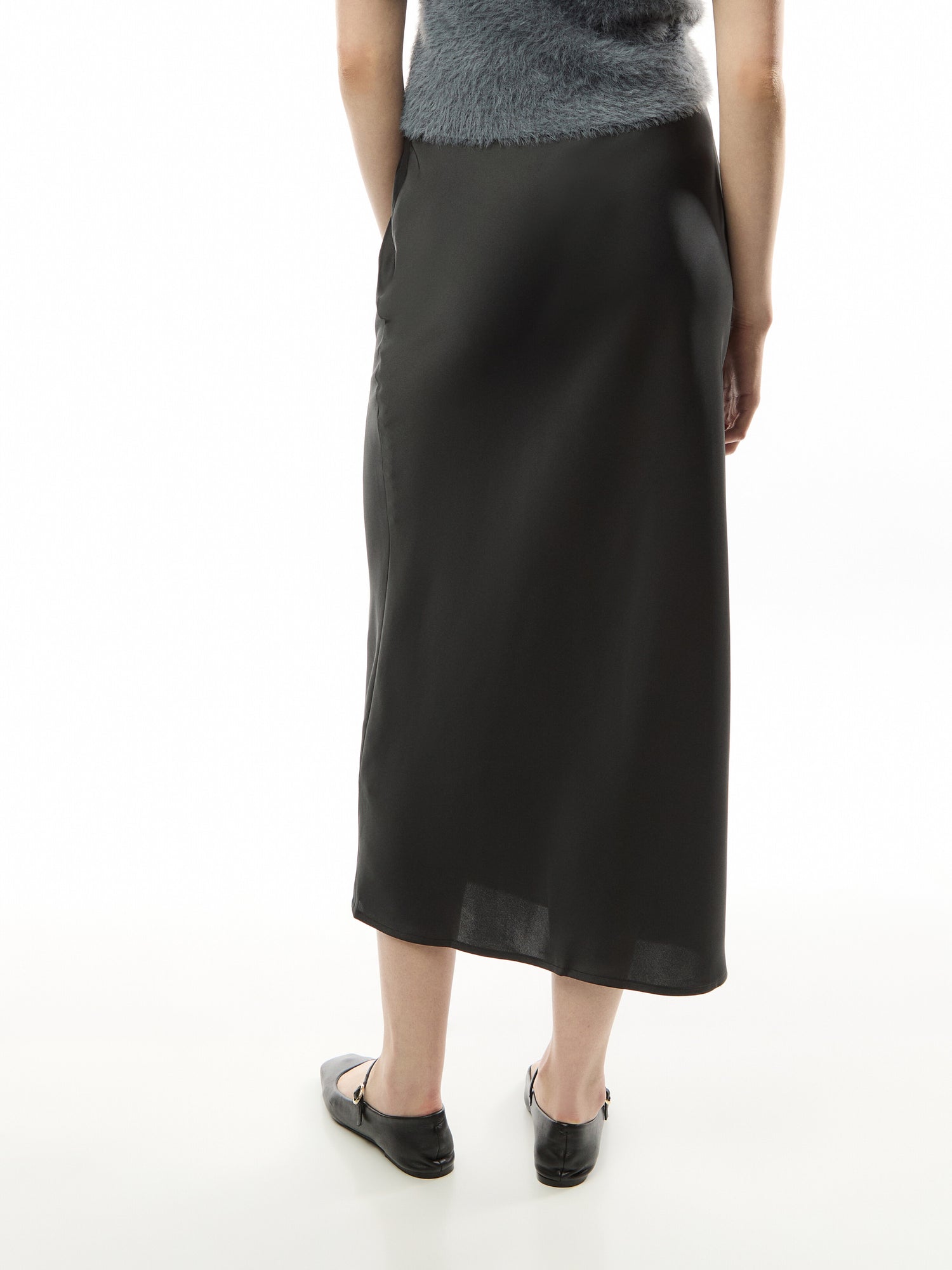 Breya Satin Midaxi Skirt