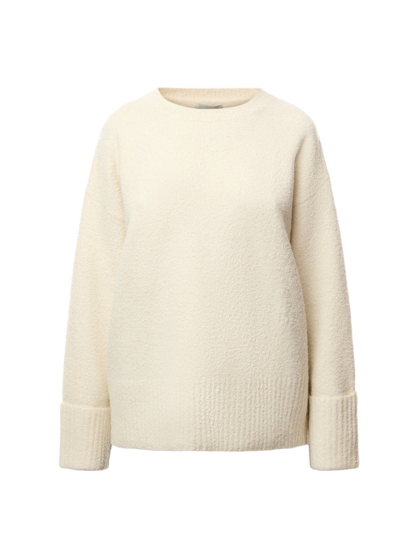 Camille Oversized Borg Jumper - Cream