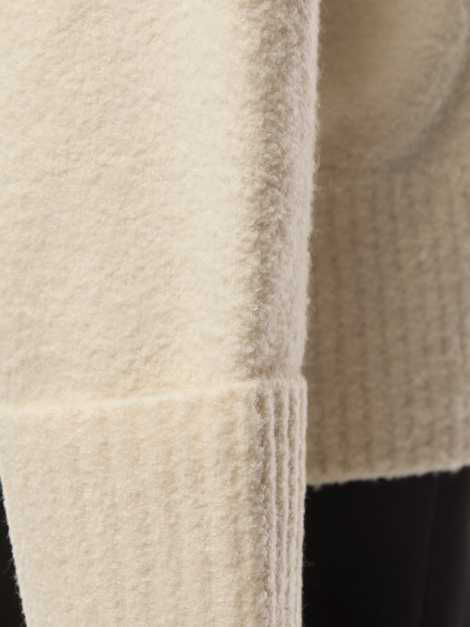Camille Oversized Borg Jumper - Cream