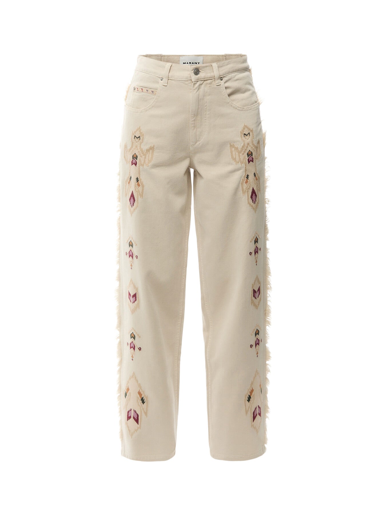 Maella Loose Fit Embroidered Denim Jeans