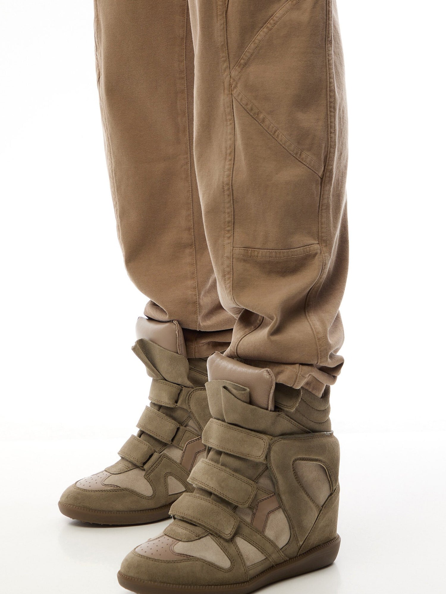 Bekett Leather Wedge Sneakers