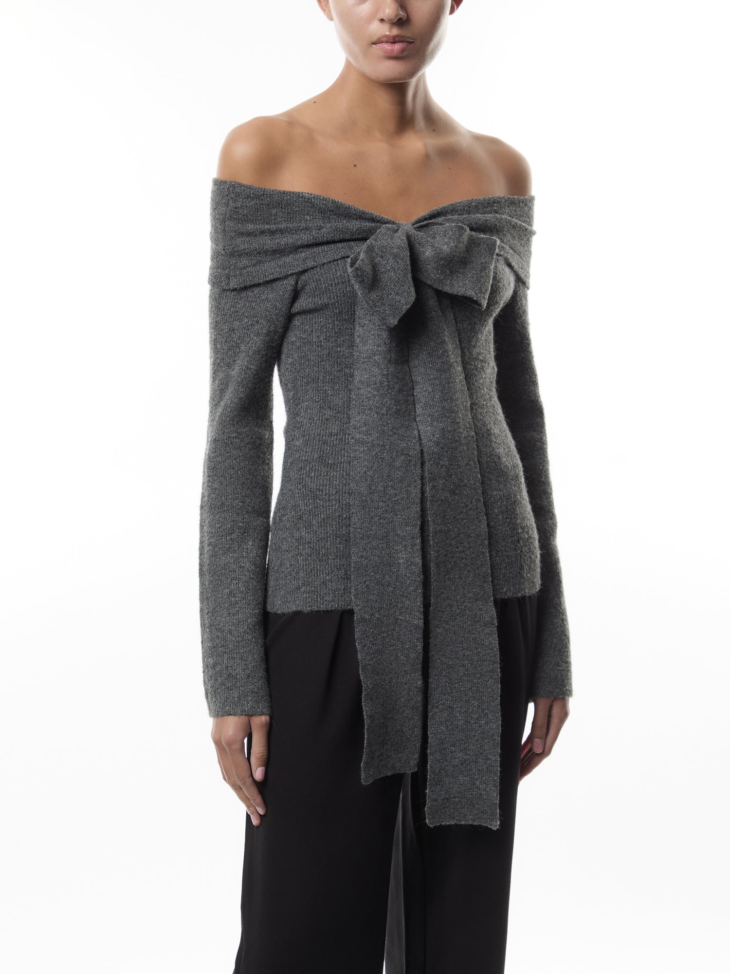 Tilda Bardot Bow Knit Top