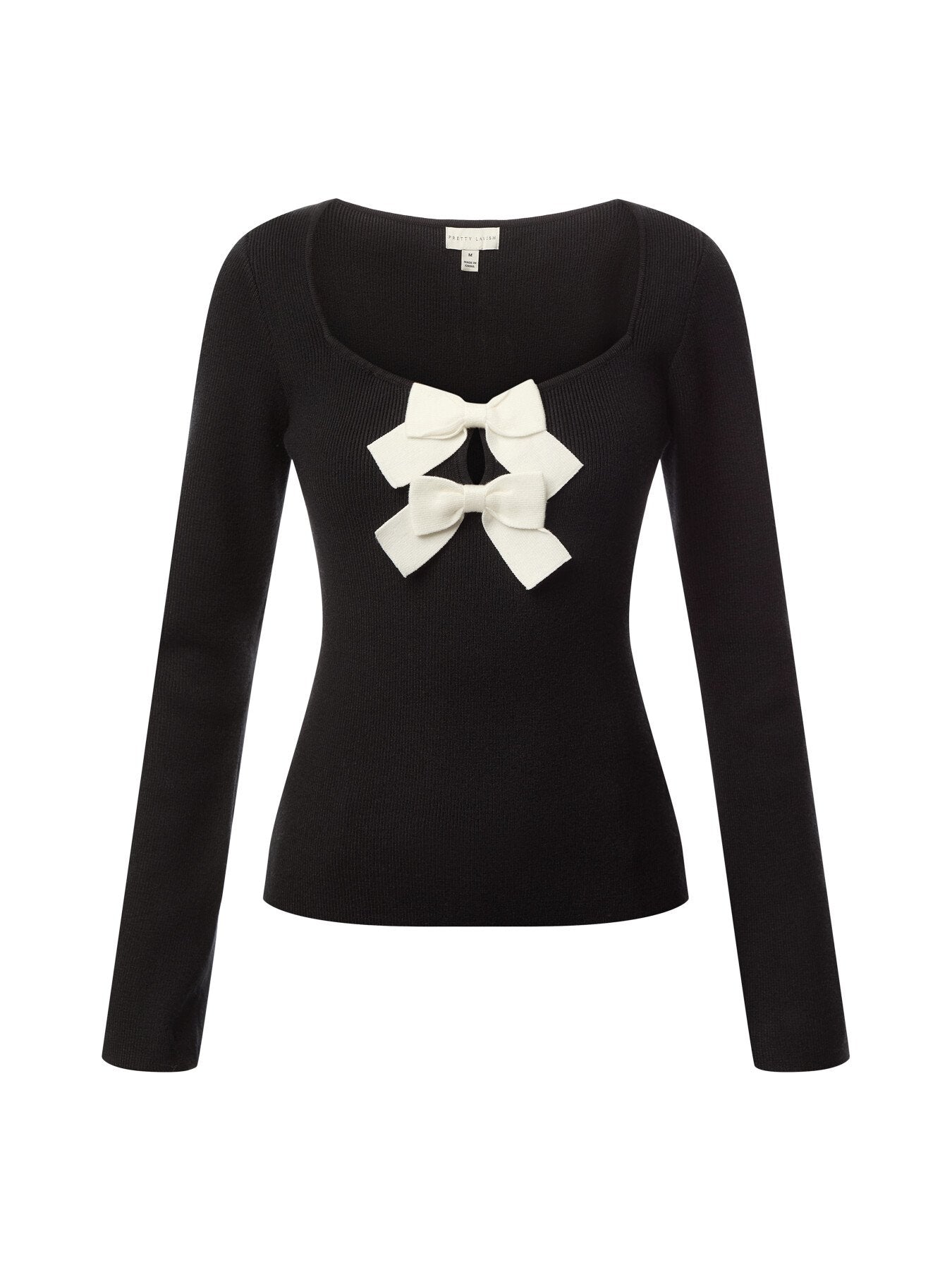 Annabeth Double Bow Knit Top