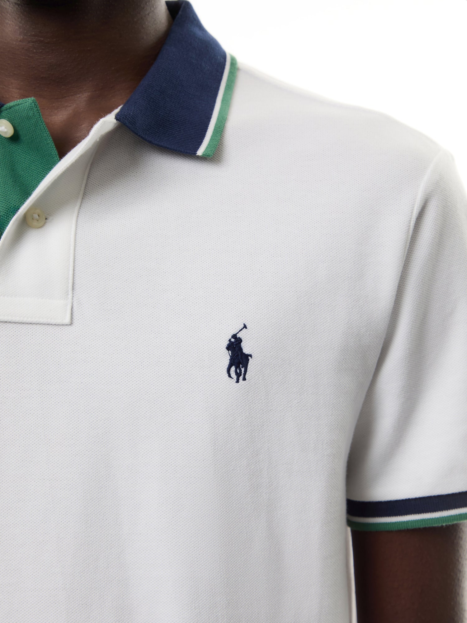 Custom Slim Fit Mesh Polo Shirt