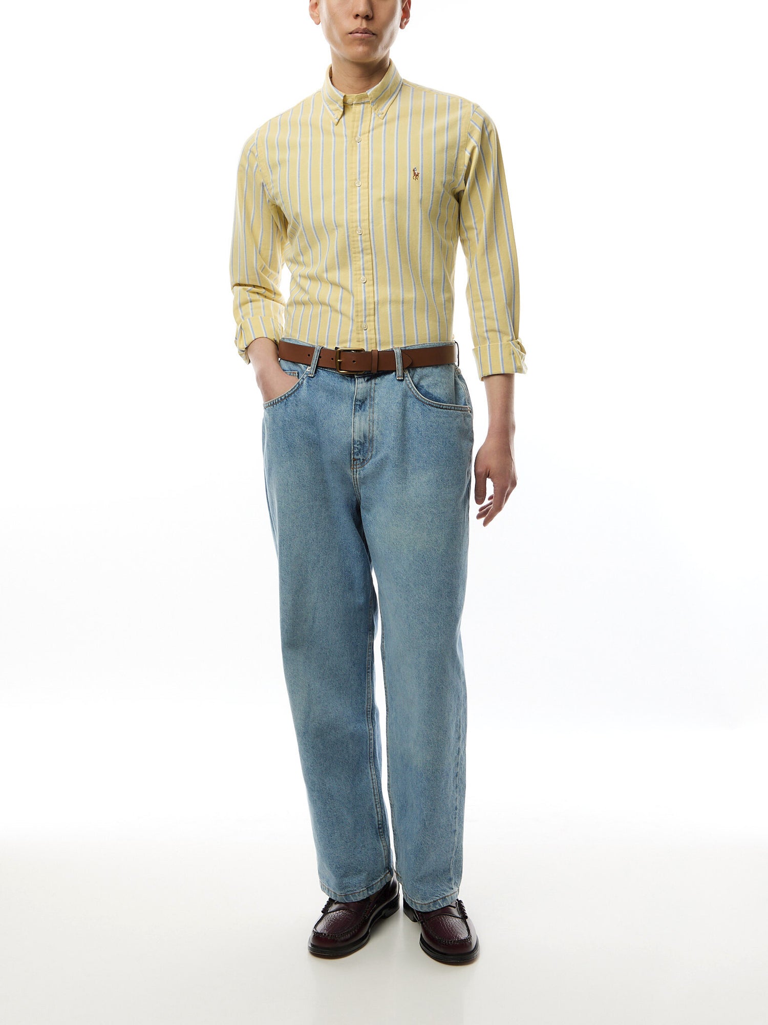 Custom Fit Stripe Oxford Shirt