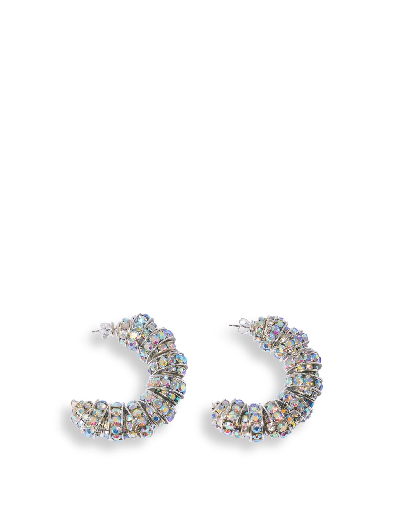 Fat Diamond Hoops Earrings