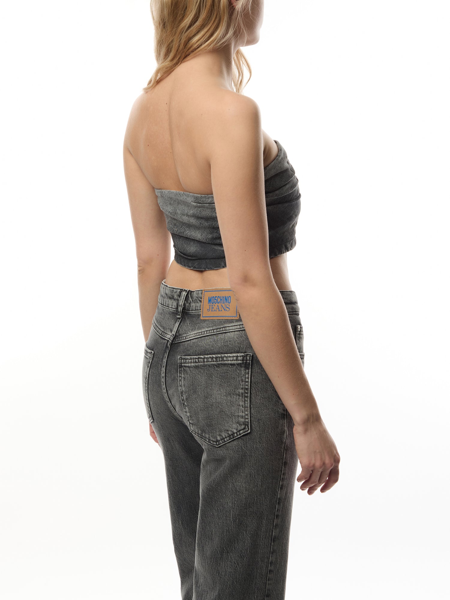 12 5 Oz Stretch Denim Trousers Multi Grey
