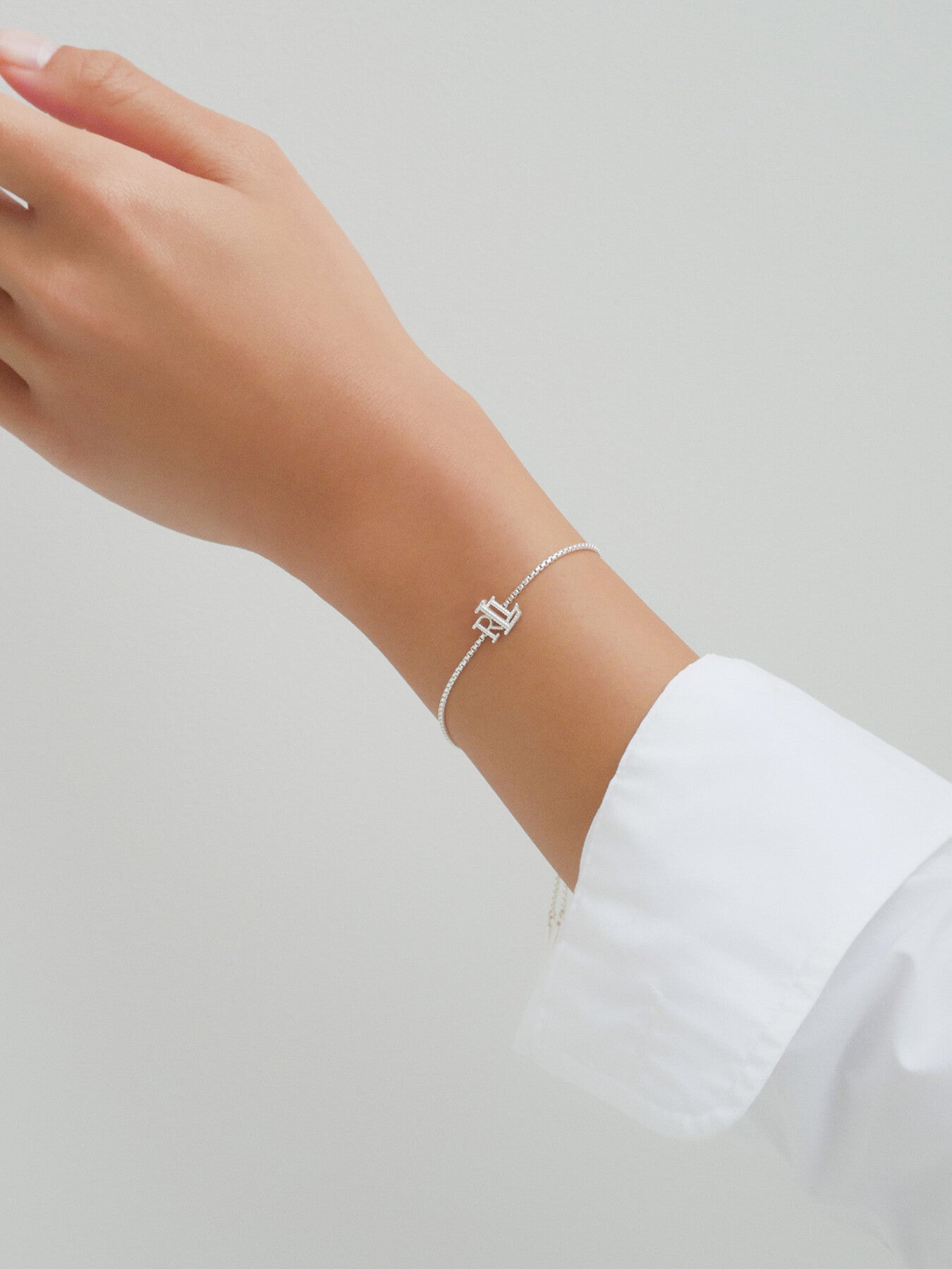 Sterling Silver Logo Slider Bracelet